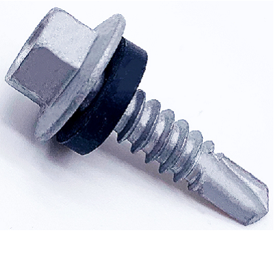 HEX FLANGE HEAD SELF DRILLING SCREWS WITH EPDM WASHER